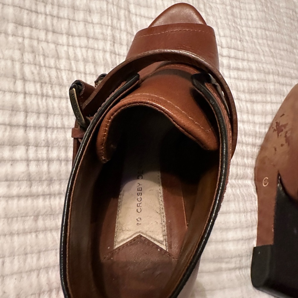 10 Crosby Derek Lam Zale Wedge Booties - Size 8 - Picture 10 of 11